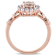 Morganite, White Topaz and Diamond 14K Rose Gold Ring 1.83ctw
