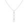 6.5-7mm off-round White Cultured Freshwater Pearl and CZ Rhodium Over
Sterling Silver Pendant