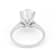 Lab-Grown Diamond Oval Solitaire Ring In 14K White Gold 4.00ct
