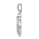 Rhodium Over 14k White Gold Diamond Buddha Pendant