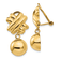 14k Yellow Gold Non-pierced Fancy Ball Dangle Earrings