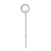 Rhodium Over Sterling Silver Fancy Script Letter A Initial Charm