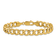 14k Yellow Gold 9mm Curb Link Bracelet, 7 Inches