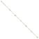 14K Two-tone Polished Butterfly with 1-inch Extension Anklet