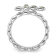 Rhodium Over Sterling Silver Stackable Expressions Cross Peridot Ring 0.09ctw