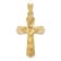14k Yellow Gold Polished, Satin and Diamond-Cut Crucifix Pendant