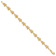 14k Yellow Gold Textured Swimming Sea Turtle Link Bracelet