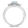 Aquamarine and Diamonnd 14K White Gold Engagement Ring 1.07ctw