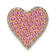 14k Rose Gold Diamond and Pink Sapphire Vintage Heart chain slide