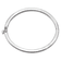 Rhodium Over 14k White Gold 2.5mm Polished Solid Hinged Bangle