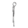 Rhodium Over 14k White Gold Satin Complete Girl with Bow on Right
Diamond Charm