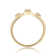 Round White Sapphire 14K Yellow Gold Over Sterling Silver Ring Guard, 0.10ctw