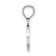 Rhodium Over 14k White Gold Polished Block Letter O Initial Pendant