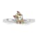 Rhodium Over Sterling Silver Multi-color Enameled Dog Children's Ring