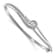 Rhodium Over 14K White Gold Lab Grown Diamond Infinity Double Bracelet
Bangle 0.498ctw
