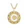 Cardano Initial C Pendant Necklace In 18K Gold Over Bronze