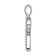 Rhodium Over 14K White Gold Diamond Letter R Initial Pendant