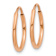 14k Rose Gold 9/16" Polished Endless Hoop Earrings