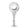 Sterling Silver Rhodium-plated LogoArt University of Georgia XS Dangle Bead