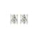 Emerald Cut Moissanite 14k Yellow Gold Over Silver Stud Earrings 5.04ctw DEW