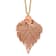 Copper Dipped Birch Leaf with 20 Inch Gold-tone Necklace