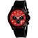Oceanaut Men's Biarritz Red Dial, Black Rubber Strap Watch