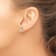 Rhodium Over 14K White Gold 1ct. 5.0mm Cushion G H I True Light
Moissanite Earrings