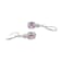 Purple Cubic Zirconia Platinum Over Sterling Silver February Birthstone
Earrings 6.56ctw