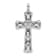 Rhodium Over 14K White Gold Diamond Cross Pendant