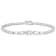 CZ Graduated Tennis Bracelet In Platinum-Enhanced Sterling Silver 13.41ctw