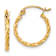 Twist Hoop Earrings In 10K Gold