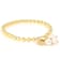 Cultured Freshwater Pearl And Bead Stretch Bracelet In 18K Gold Over
Bronze 7mm
