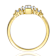 Baguette CZ Cocktail Ring In 14K Gold Over Brass