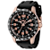 Invicta Men's Pro Diver 45mm Black Dial Rose Accents Black Silicone
Strap Quartz Watch