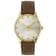 Gucci Women's G-Timeless White Dial, Brown Leather Strap Watch