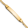 14k Yellow Gold Children's Curb Link ID Bracelet