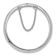 Rhodium Over Sterling Silver Polished and Diamond-cut 5mm with Safety
Hinged Children's Bangle