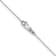 Rhodium Over 10k White Gold 0.8mm Diamond-Cut Cable 16 Inch Chain