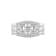 White Cubic Zirconia Platinum Over Sterling Silver Ring 2.57ctw