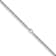 Rhodium Over Sterling Silver 4.0mm Cable 24 Inch Chain