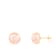 14k Yellow Gold 9-10mm Pink Freshwater Pearl Stud Earrings