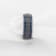 SHERIFF Domed Black Titanium Brushed Finish Men’s Wedding Ring with Blue
Grooves 8mm