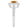 7mm Round Citrine 1/5 ctw Diamond Rhodium Over Sterling Silver Halo Ring