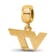 14K Yellow Gold Over Sterling Silver LogoArt Virginia Tech Extra Small
Dangle Bead