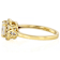 Diamond Simulant Square Octagonal And White Zircon Ring In 18K Gold Over
Sterling Silver 1.67ctw