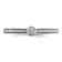 14K White Gold Stackable Expressions White Topaz and Diamond Ring 0.075ctw