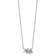Rhodium Over Sterling Silver Peridot and Light Swiss Blue Topaz Turtle
Starfish Necklace