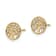 14k Yellow Gold 7.5mm Cubic Zirconia Tree of Life Stud Earrings