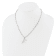 Rhodium Over Sterling Silver 3-5.5mm Freshwater Cultured Pearl LETTER F
18-inch Necklace