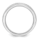 Rhodium Over 14K White Gold Lab Grown Diamond Men's Band